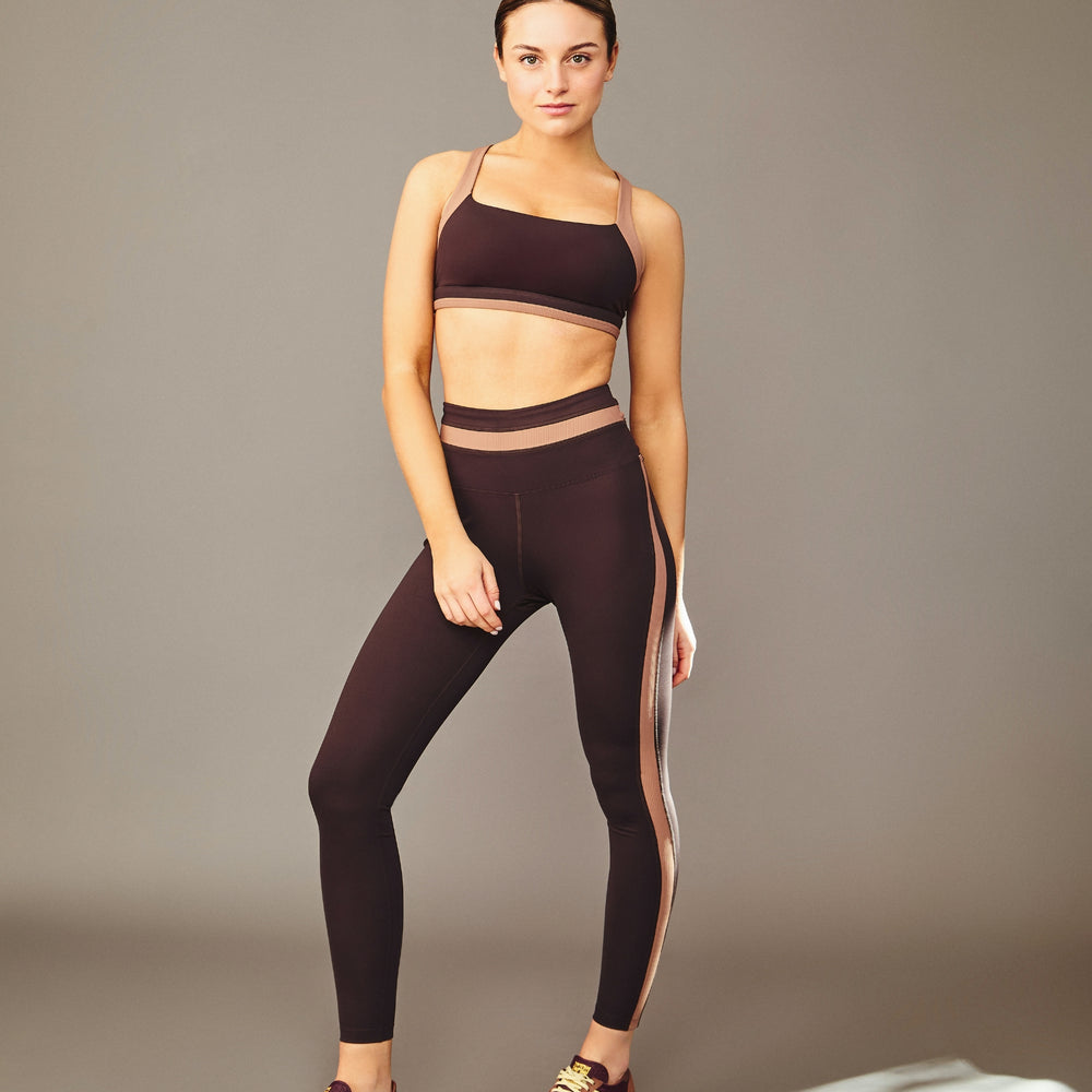 Leggings Deportivos Retro V2 Rib Café