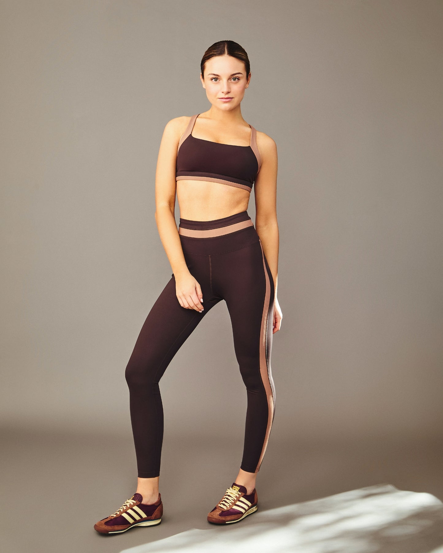 Leggings Deportivos Retro V2 Rib Café