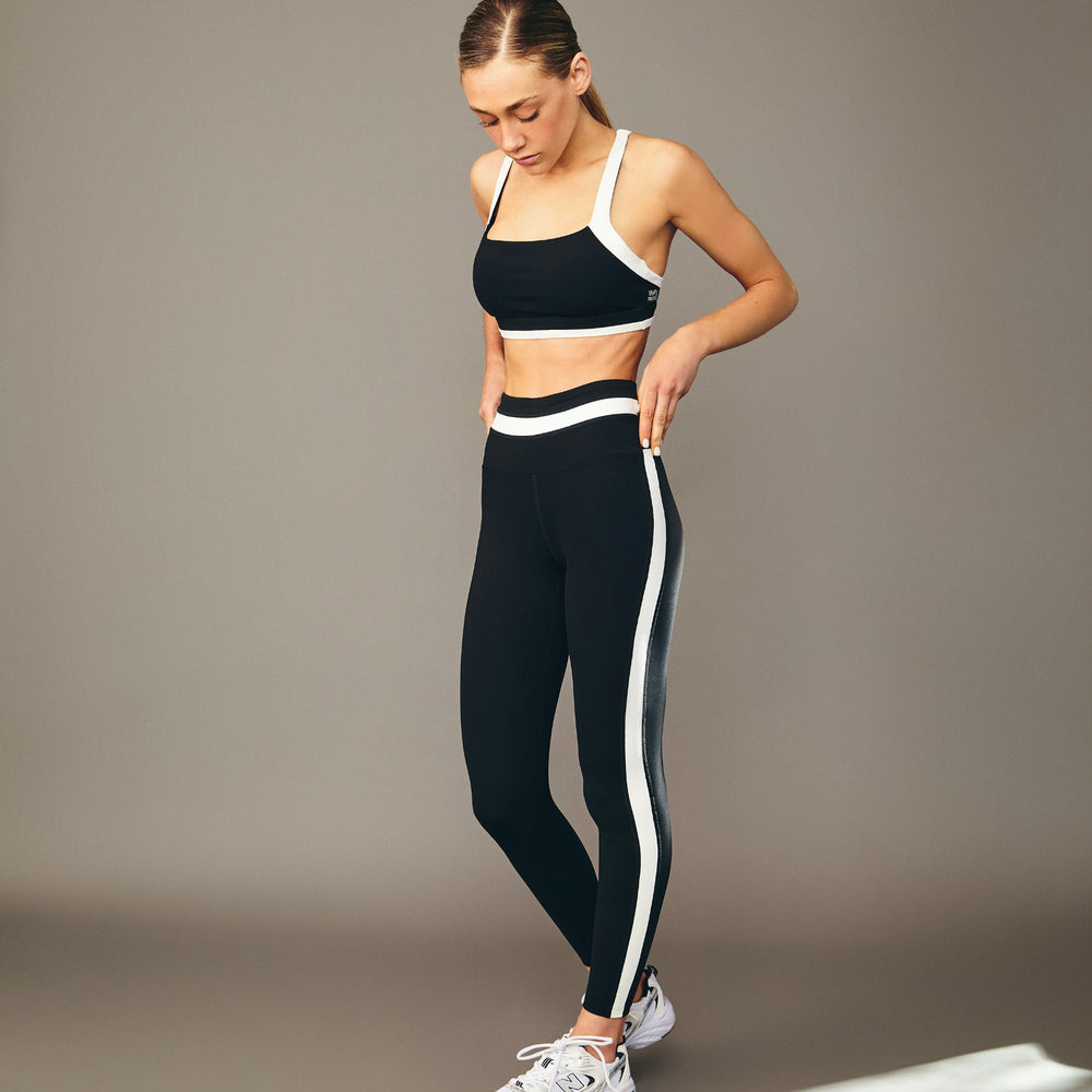 Leggings Deportivos Retro V2 Rib Negro