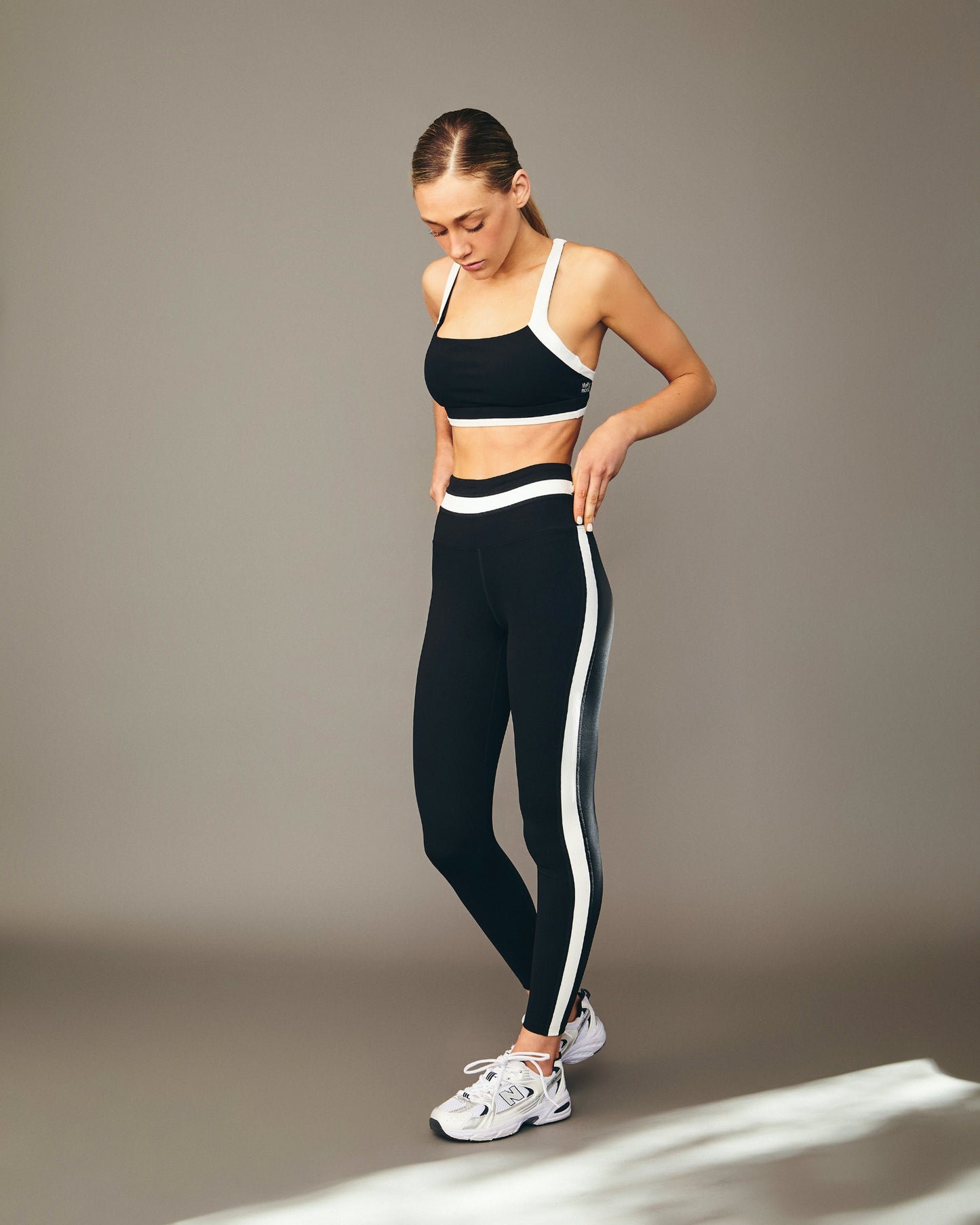 Leggings Deportivos Retro V2 Rib Negro