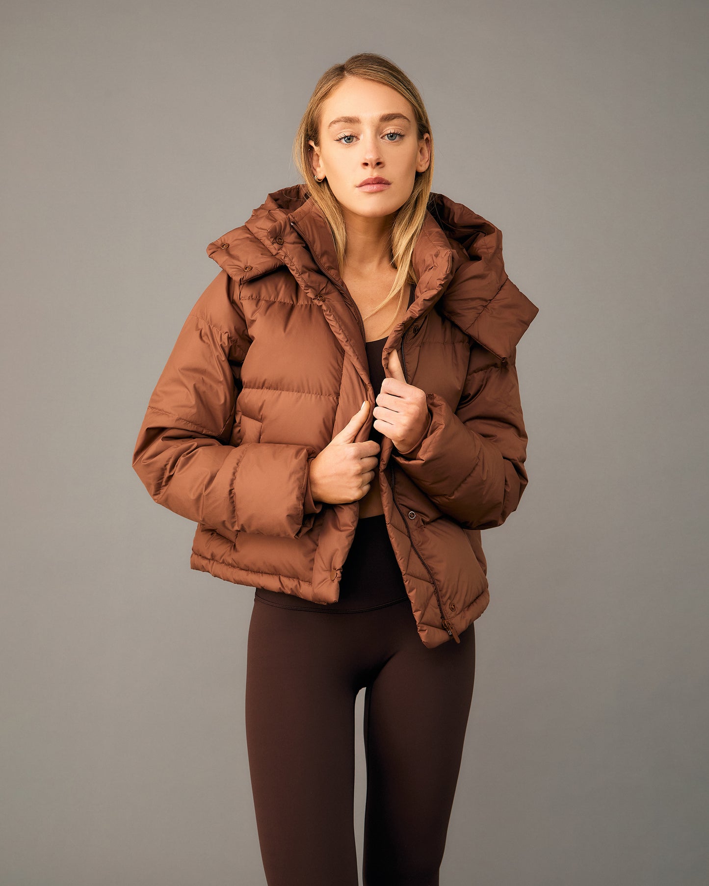 Chaqueta Deportiva Puff Camel