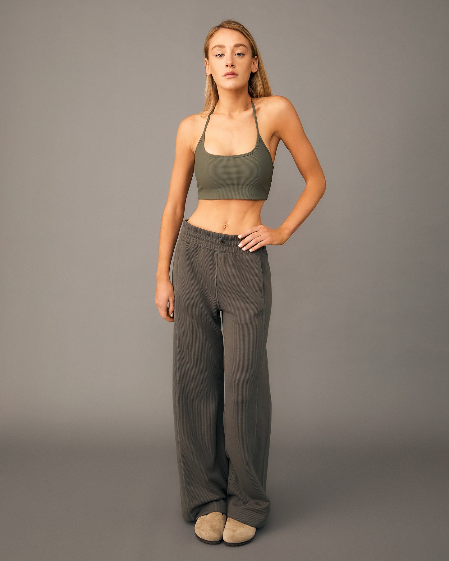 Pantalón Deportivo Comfy Rib Verde