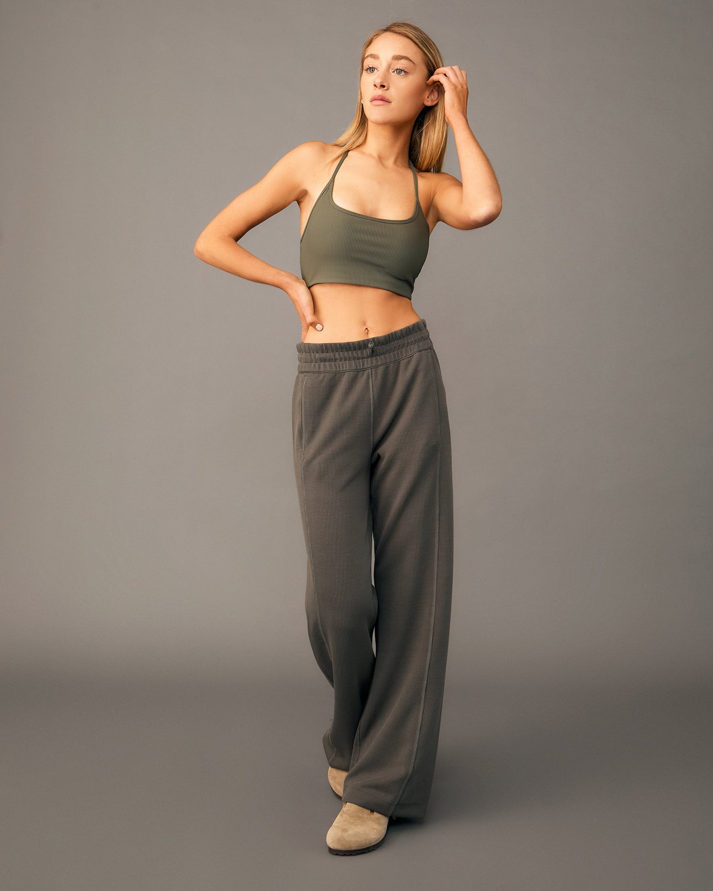 Pantalón Deportivo Comfy Rib Verde