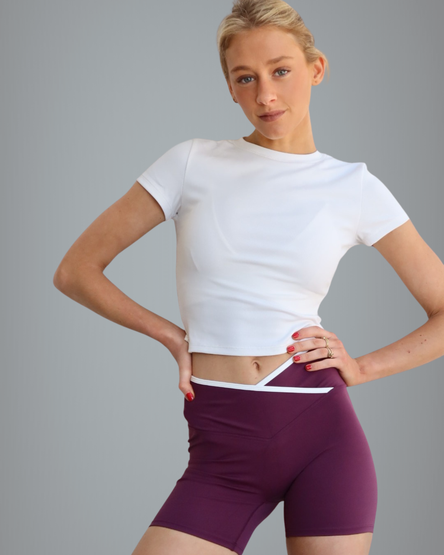 Camiseta deportiva manga corta blanca