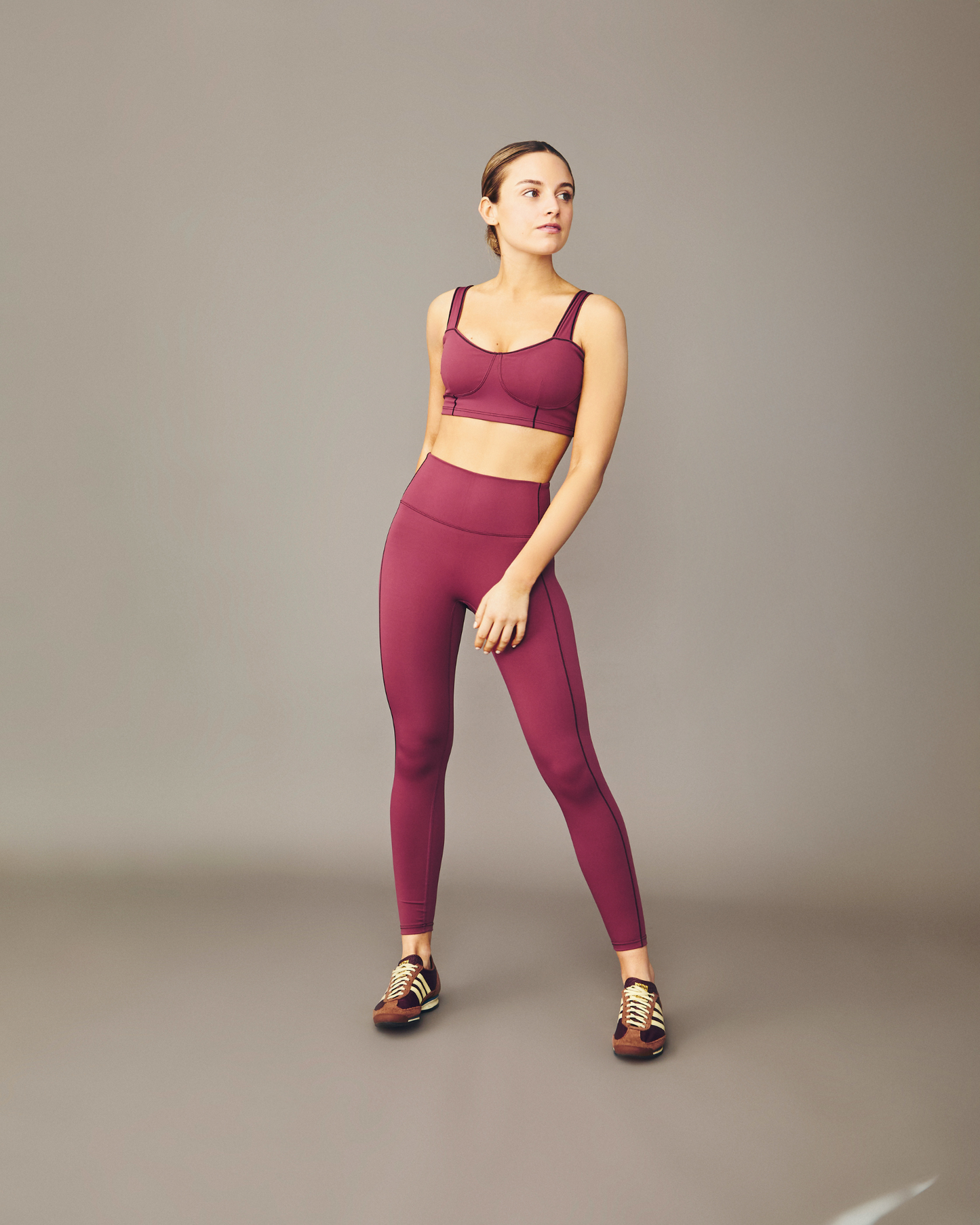 Leggings deportivos costuras rosa