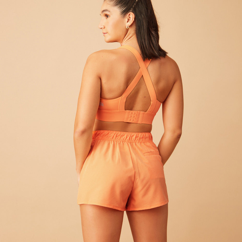 Falda short jolie naranjo