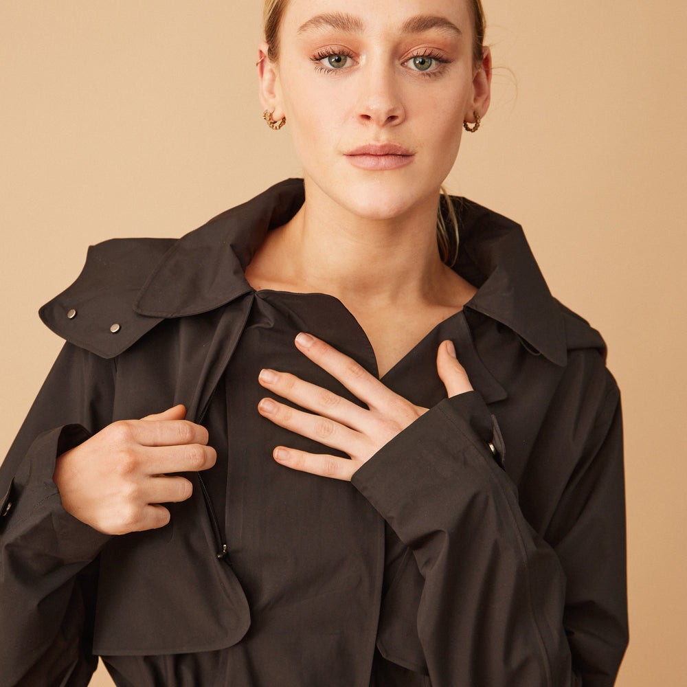 
                      
                        Trench cortaviento negro
                      
                    
