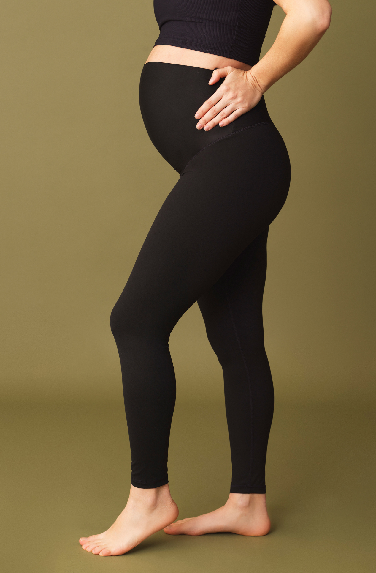 Leggings para Embarazadas Negro – Comodidad y Soporte Durante Todo el Embarazo