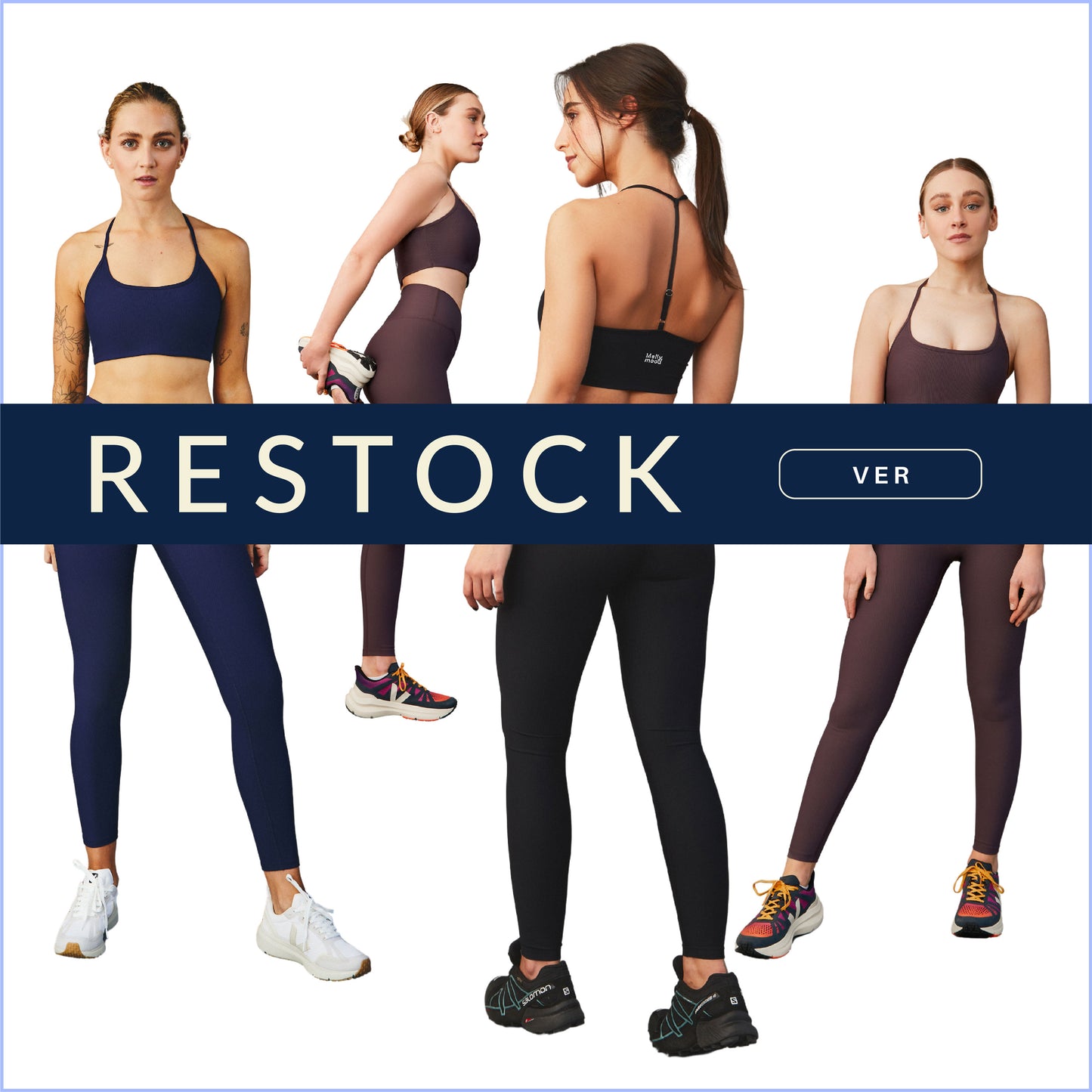 Restock de leggings deportivos y sujetadores deportivos de alta calidad para mujeres