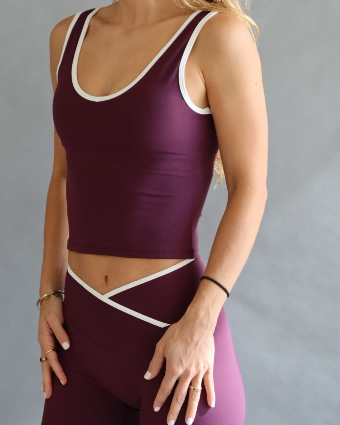 Top Largo Retro Deportivo purple